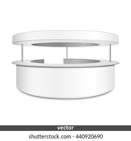 Empty retail stand. Illustration isolated on white background. Graphic concept for your design