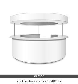 Empty retail stand. Illustration isolated on white background. Graphic concept for your design