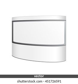 Empty retail stand. Illustration isolated on white background. Graphic concept for your design