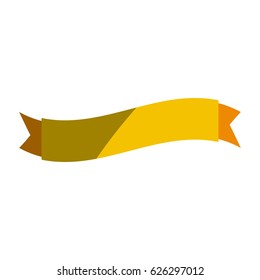 Empty ribbon banner