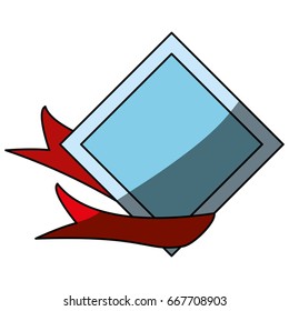 empty ribbon banner