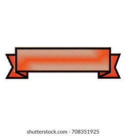 Empty ribbon banner