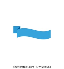 Empty ribbon, frame simple for your text isolated on white background EPS Vector