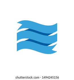 Empty ribbon, frame simple for your text isolated on white background EPS Vector