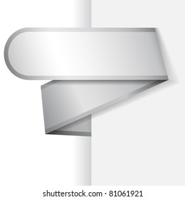 Empty ribbon with space for your text