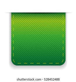 Empty ribbon vector green