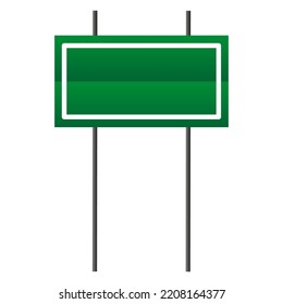 Empty road signs. Empty highway. blank road sign boards. Vector illustration. Stock image.