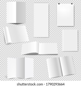 Acumulación vacía Configurar Banners Aislados Fondo Transparente Con Malla De Gradiente, Ilustración Vectorial