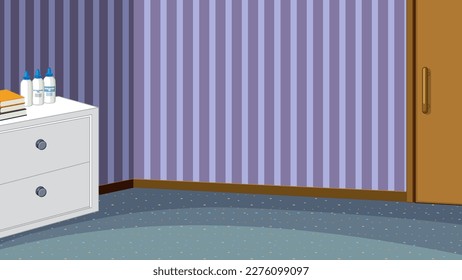 Empty room interior design illustration