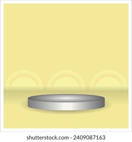 empty room with podium. vector design illustration. Eps 10