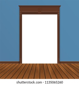 empty room through the open door