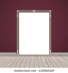 empty room through the open door
