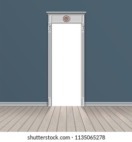 empty room through the open door