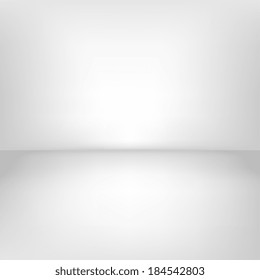 Empty room. White photo studio