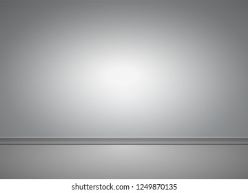Empty room, white shade