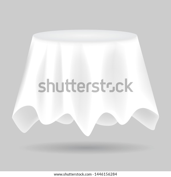 Download Empty Round Tablecloth Mockup High Detailed Stock Vector Royalty Free 1446156284