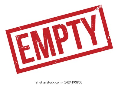 Empty Rubber Stamp. Red Empty Rubber Grunge Stamp Vector Illustration - Vector