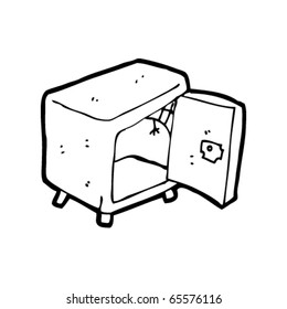 empty safe cartoon