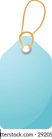 Empty sales promotion announcement label, clipart illustration