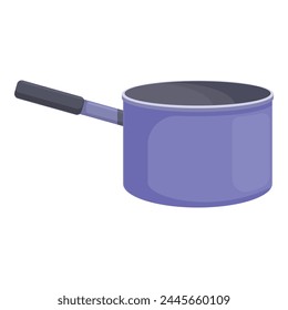 Empty saucepan icon cartoon vector. Gourmet utensil. Skillet soup gourmet