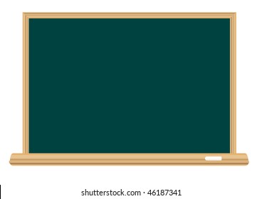 Empty school board for the writing a chalk