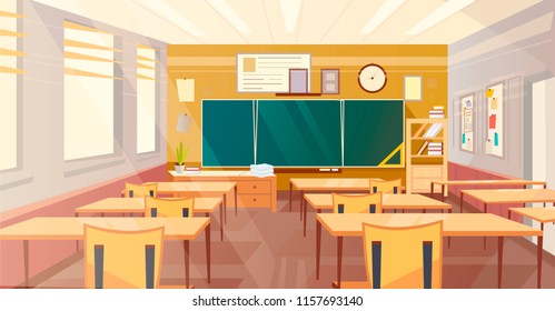 Empty school class