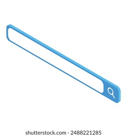Empty search bar is waiting for your text being typed on keyboard
