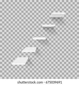 Empty shelfs for exhibit. Illustration isolated on transparent background. Graphic concept for your design