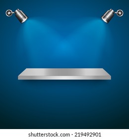 Empty shelf,vector