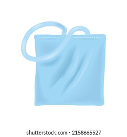 empty shopping bag mockup icon isolated