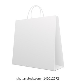 Empty Shopping Bag on white. Vector