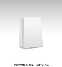 Empty Shopping Bag on white for advertising and branding
