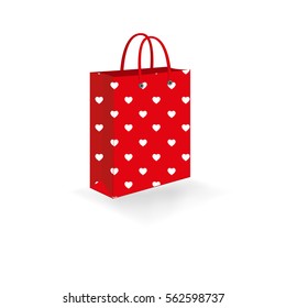 Empty Shopping Bag on white for advertising and branding