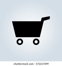 empty shopping cart line icon