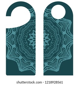 Empty Shopping Discounts Stickers. Template Discount Banners with Mandala Ornament. Vector Illustration.
