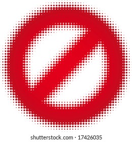empty sign (dots design series)