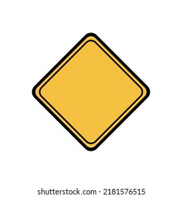 empty sign on white background