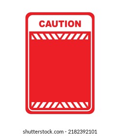 empty sign on white background