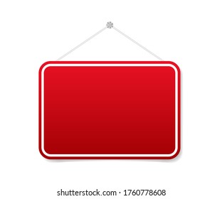 Empty Sign Signboard Vector Isolated Illustration Stock Vector (Royalty ...