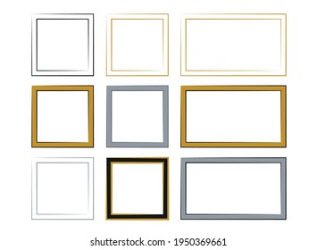 Empty, simple frame for picture or photograph.