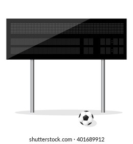 Empty Soccer Football LED Scoreboard