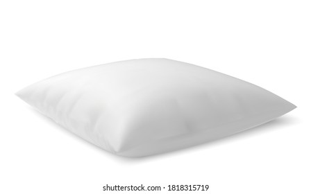 Empty soft pillow on a white background