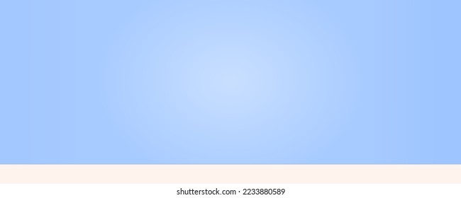Empty space background modern blue light gradient