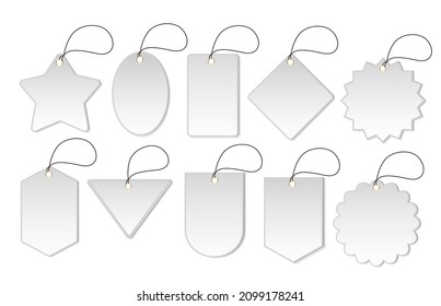 empty space blank tag for selling product