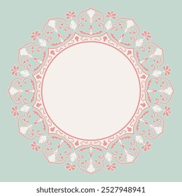 Empty space, circle, vintage, pastel colors For entering text