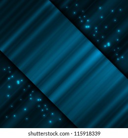 Empty space metal textured place with stars. Vector illustration