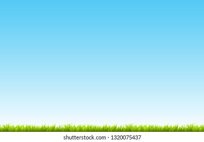 Empty space in the middle of green fields.vector art and illustration, Digital paper craft style.Paper art of blue background.