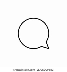 empty speech bubble icon sign vector