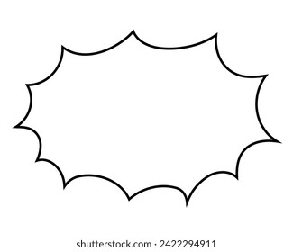 Empty Speech bubble iconon white background