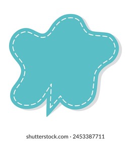 solo de burbuja de discurso vacío para espacio de copia de venta de anuncios, Introducción de mensajes de conversación y pensamientos de personajes de dibujos animados, garabato de burbuja o diálogo de pegatinas, discurso de globo de etiqueta de Precio